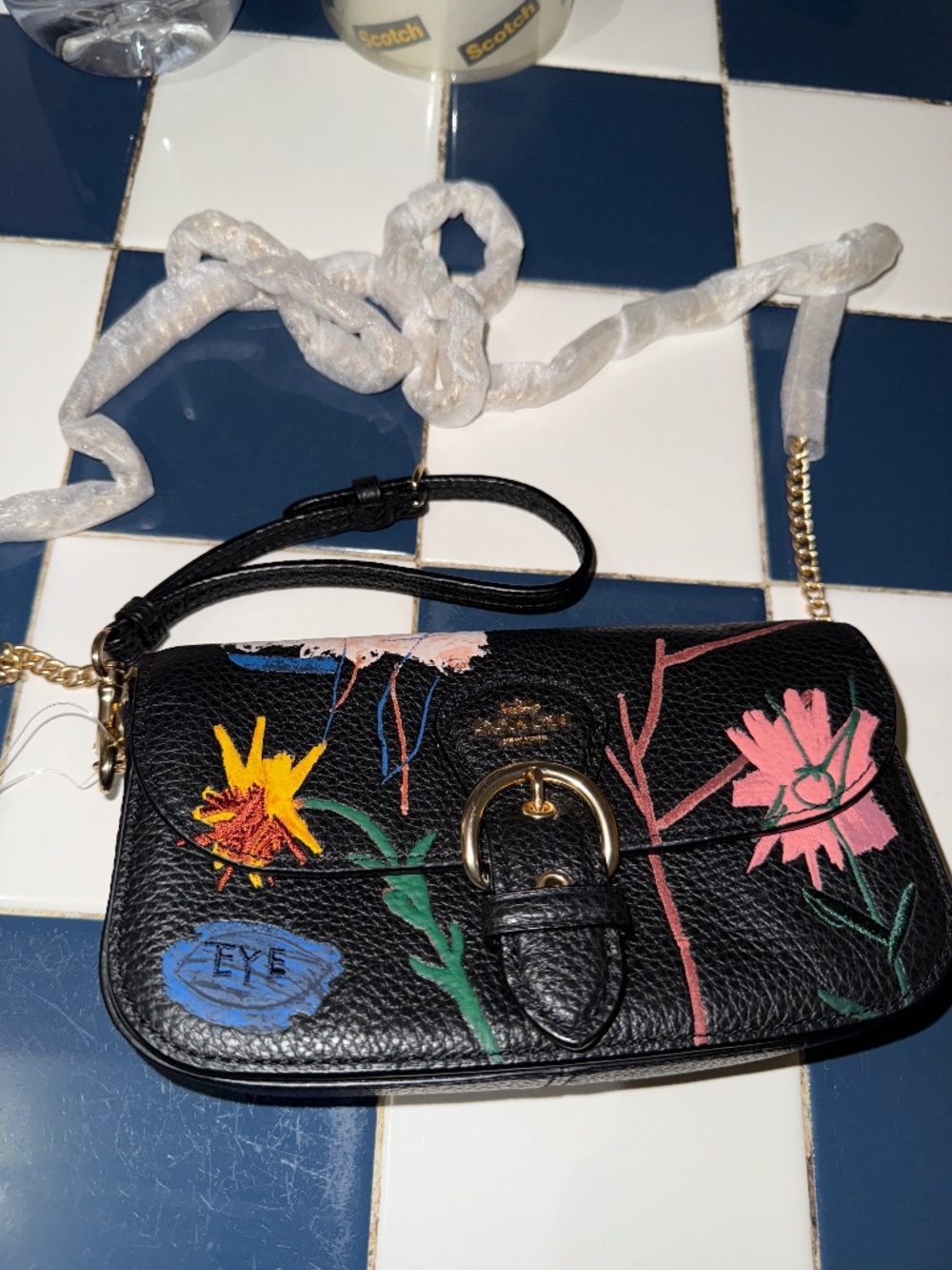 Coach small crossbody wristlet bag